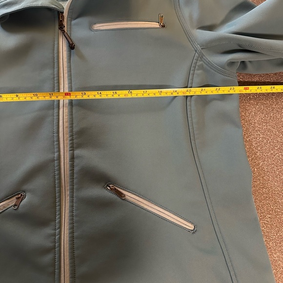 Carhartt Women’s XL Fleece-Lined Softshell Zip Jacket Teal Outdoor Workwear - Picture 9 of 9
